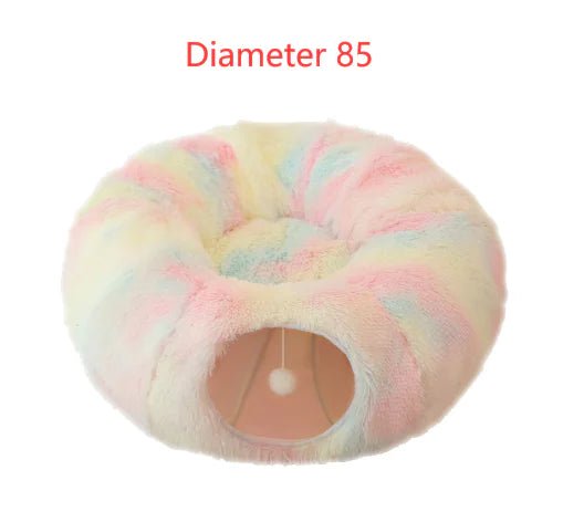 2 In 1 Round Tunnel Cat Beds - PawLuxe