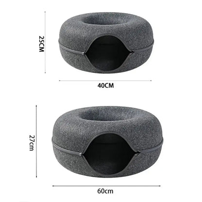 Cat Donut Bed - PawLuxe