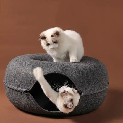 Cat Donut Bed - PawLuxe