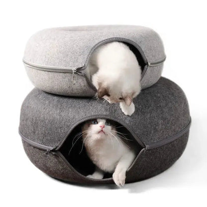 Cat Donut Bed - PawLuxe