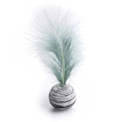 Cat Toy Feather Ball - PawLuxe