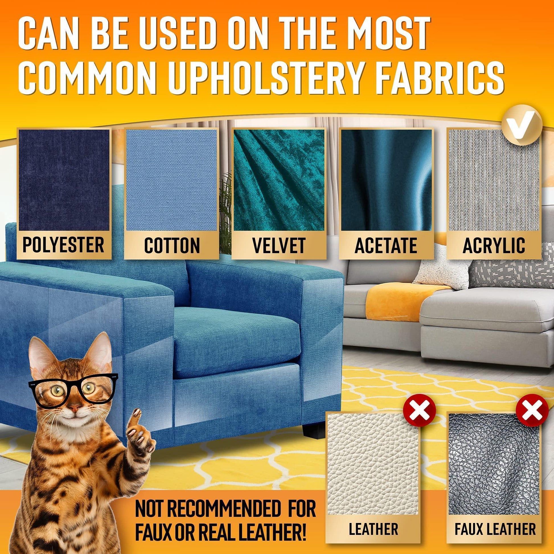 Heavy Duty Cat Scratch Deterrent Furniture Protectors for Sofa Clear 16 Sheets - PawLuxe