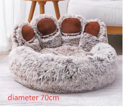 Long Plush Cat Bed - PawLuxe