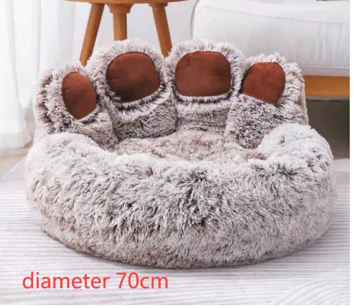 Long Plush Cat Bed - PawLuxe