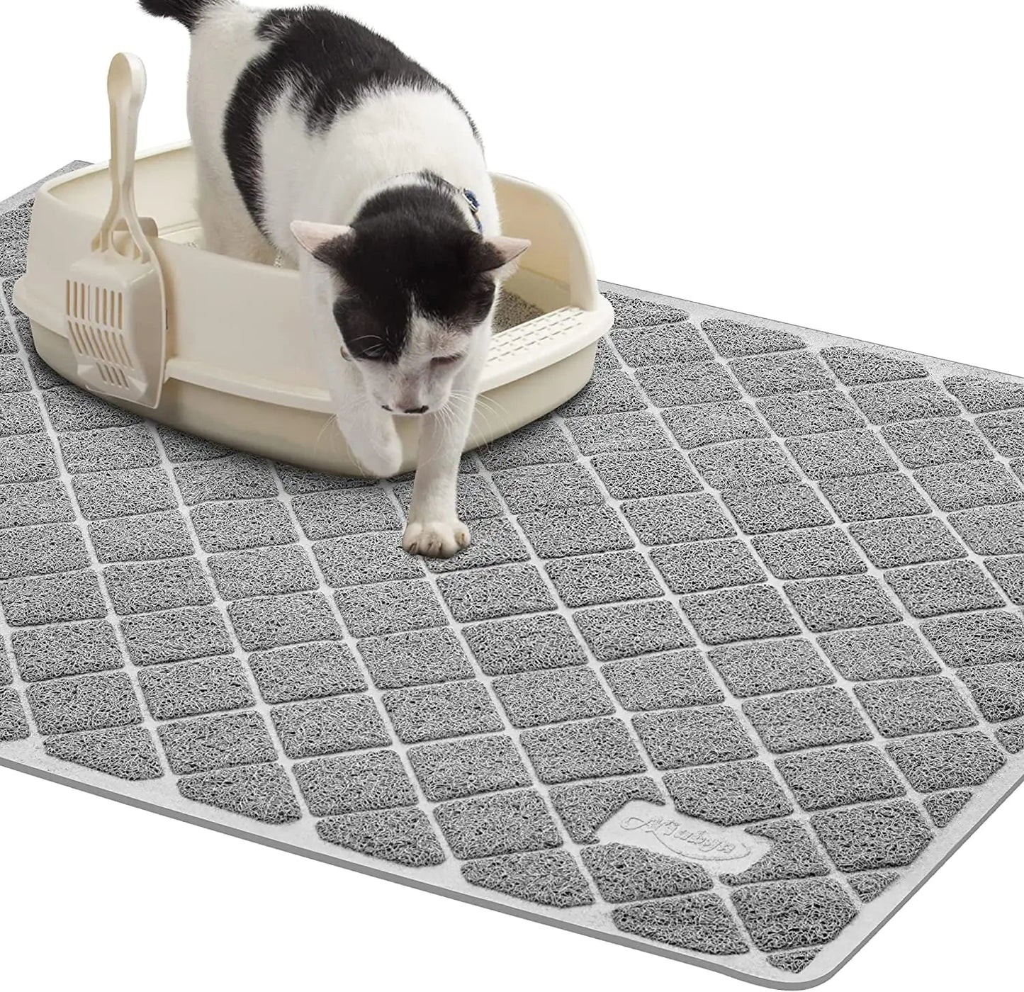 Premium Non-Slip Cat Litter Mat - PawLuxe
